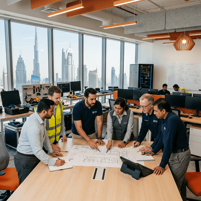 Margoni Technical Services team and workspace